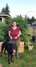Tomatoes are taller than me and my dog!